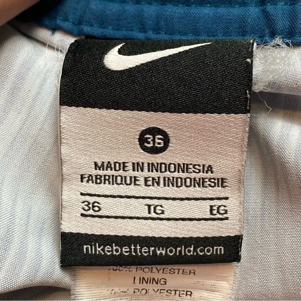 Nike Blue Tone Striped Board Shorts Size 36
